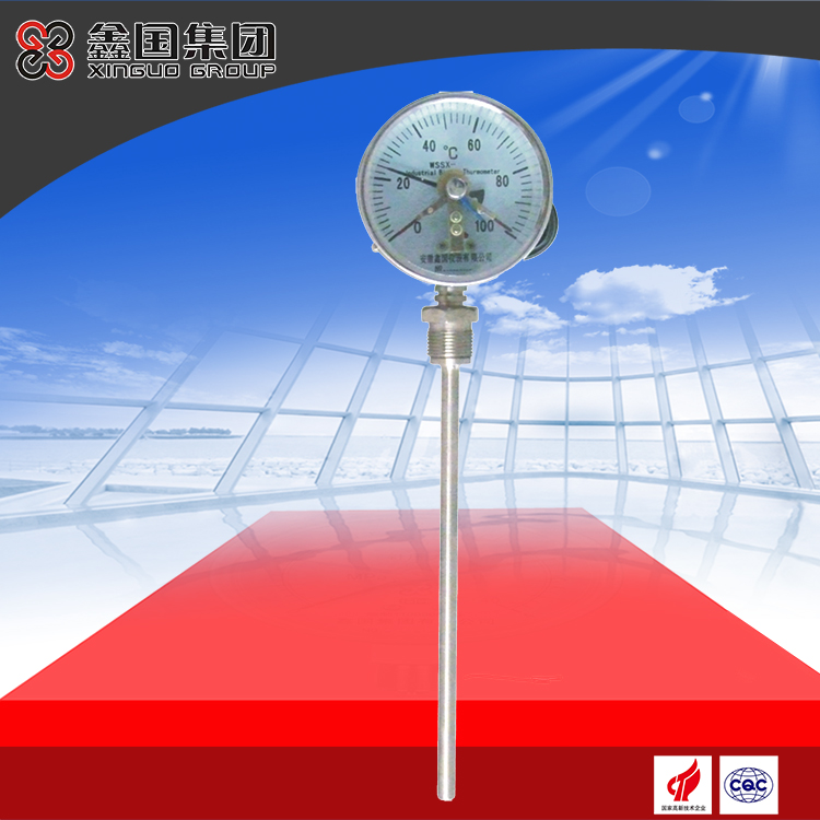 Electric contact bimetal thermometer