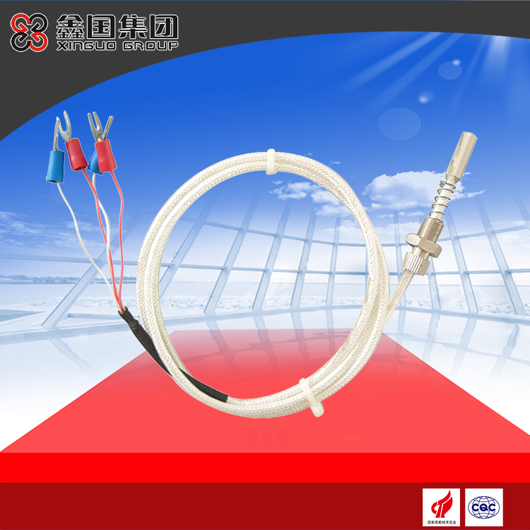 Compression spring fixed thermocouple